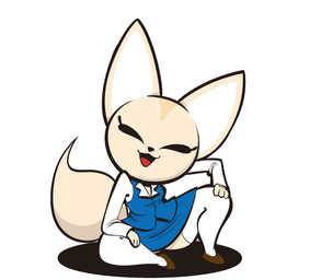 anthro black_eyes clothing female fur legwear office_lady simple_background sitting sitting_on_ground solo stockings tan_body tan_fur tongue white_background white_clothing white_legwear white_stockings squirrelboy aggretsuko sanrio fenneko canid canine fennec_fox fox mammal true_fox 2025 hi_res