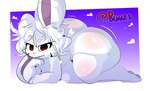 anthro big_butt butt female femboy male solo anonymous_artist bunzs fzst lagomorph leporid mammal rabbit absurd_res hi_res