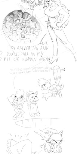 anthro blush bodily_fluids bukkake cum female female_anthro genital_fluids group hair interspecies male male/female offscreen_sex ponytail text trap_(contrivance) captainjingo adventures_of_sonic_the_hedgehog idw_publishing sega she_looks_like_she_fucks sonic_the_hedgehog_(comics) sonic_the_hedgehog_(idw) sonic_the_hedgehog_(series) katella lanolin_the_sheep_(sonic) tangle_the_lemur whisper_the_wolf bovid canid canine canis caprine human lemur mammal primate ring-tailed_lemur sheep strepsirrhine wolf 2025 absurd_res english_text hi_res meme monochrome