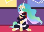 apode coiling duo female feral horn hug legless looking_at_viewer serpentine split_form badumsquish friendship_is_magic hasbro my_little_pony mythology fan_character princess_celestia_(mlp) reada_bella_(oc) draconcopode equid equine lamia mammal mythological_creature mythological_equine reptile scalie snake unicorn 2019 absurd_res hi_res