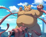 anthro balls belly big_belly blush bound brown_body genitals kemono male moobs navel nipples overweight overweight_male solo tentacles tongue tongue_out hisashiyo_0705 lifewonders tokyo_afterschool_summoners ganglie_(tas) mammal suid suina sus_(pig) wild_boar 2024 hi_res