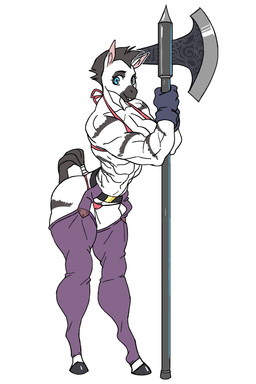abs anthro armor axe big_breasts black_body black_clothing black_fur black_gloves black_handwear breasts camel_toe cleavage clothed clothing convincing_weapon female fur gloves grin handwear looking_at_viewer melee_weapon multicolored_body multicolored_fur muscular muscular_anthro muscular_female simple_background skimpy smile solo striped_body striped_fur stripes two_tone_body two_tone_fur unconvincing_armor weapon white_background white_body white_fur jijis-waifus equid equine mammal zebra 2017 2:3 absurd_res hi_res