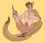 anthro balls blush blush_lines claws feet fur genitals male mid_transformation nude penis simple_background sitting solo species_transformation toes transformation hhazard human kangaroo macropod mammal marsupial digital_media_(artwork)