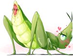 animal_genitalia arthropod_abdomen arthropod_abdomen_cloaca arthropod_abdomen_genitalia blush censor_bar cloaca eyelashes female feral genitals heart_symbol ineffective_censorship solo chobonolly arthropod grasshopper insect orthopterid censored