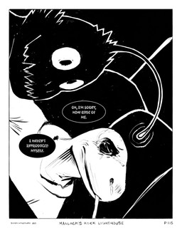 anthro black_background black_body black_skin bodily_fluids border clothing dialogue duo eyes_closed hoodie lure_(anatomy) male rock scared simple_background smile speech_bubble tears text tongue topwear white_border white_clothing white_hoodie white_topwear sharkinthepark anvil_(sharkinthepark) komo_(sharkinthepark) anglerfish aquatic fish komodo_dragon lizard monitor_lizard reptile scalie 2025 4:5 absurd_res black_and_white comic english_text hi_res monochrome