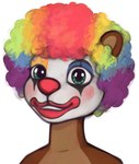 anthro clown looking_at_viewer male solo marsminer keith_(marsminer) mammal mustelid otter meme