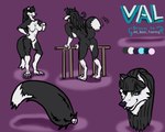 5:4 anthro canid canine canis domestic_dog female fence hi_res husky mammal model_sheet nordic_sled_dog solo spitz universaldragon