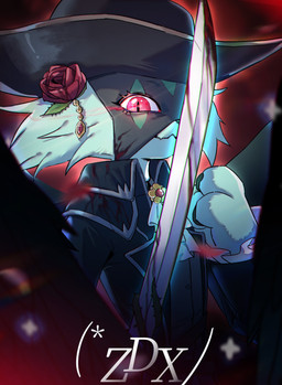 ambiguous_anthro ambiguous_gender anthro aura black_clothing black_coat black_topwear black_wings blood blood_on_clothing blood_on_sword blood_on_weapon bodily_fluids brooch cavalier_hat cheek_tuft claws clothed clothing coat cross facial_tuft feathered_wings feathers flower_on_head front_view gem glistening glistening_eyes gold_(metal) gold_jewelry green_claws green_nose hat headgear headwear jabot jewelry looking_at_viewer melee_weapon pupils rapier red_aura red_eyes red_rose ruby_(gem) simple_background slit_pupils solo standing sword topwear tuft warrior weapon wings zdx nintendo pokemon angel felid feline generation_9_pokemon mammal meowscarada pokemon_(species) 2024 absurd_res half-length_portrait hi_res icon portrait