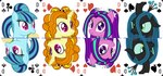2024 absurd_res adagio_dazzle_(eg) alpha_channel aria_blaze_(eg) arthropod black_body blonde_hair blue_body blue_hair card changeling earth_pony equestria_girls equid equine female feral food friendship_is_magic group hair hasbro headshot_portrait hi_res horn horse mammal multicolored_hair my_little_pony mythological_creature mythological_equine mythology nom orange_hair parclytaxel pegasus playing_card_template pony portrait pupils purple_hair queen_chrysalis_(mlp) queen_of_clubs queen_of_diamonds queen_of_hearts_(card) queen_of_spades simple_background slit_pupils smile smiling_at_viewer sonata_dusk_(eg) spiked_hairband symmetry_(rotational) taco tarot tarot_card tarot_nouveau the_dazzlings_(eg) twintails_(hairstyle) two_tone_hair unicorn white_background wings yellow_body