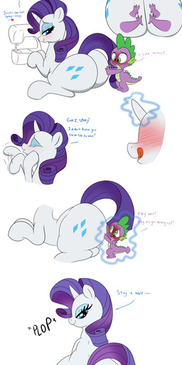 blue_eyes blush butt cutie_mark dialogue duo eyes_closed eyeshadow facesitting female female_on_top feral green_eyes hair half-closed_eyes heart_symbol horn magic makeup male male_on_bottom massage narrowed_eyes on_bottom on_top pinned_by_butt purple_hair sewing_machine shrinking sitting sitting_on_another size_difference size_transformation smile tail text transformation young conditional_dnp digitaldomain123 friendship_is_magic hasbro my_little_pony mythology rarity_(mlp) spike_(mlp) dragon equid equine mammal mythological_creature mythological_equine mythological_scalie scalie unicorn 2017 absurd_res colored english_text hi_res