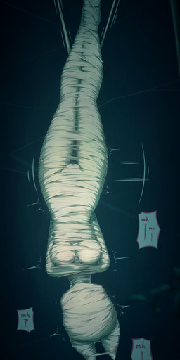 arthropod_webbing bdsm bondage bound female solo speech_bubble suspension suspension_bondage text upside_down web_bondage bigfoxki animal_humanoid canid canid_humanoid canine canine_humanoid fox_humanoid humanoid mammal mammal_humanoid absurd_res english_text hi_res