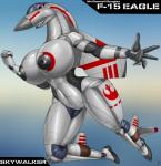 aircraft airplane anthro big_breasts breasts female flying jet machine nipples rebel_starbird solo vehicle wings x-wing kernkraftwerks f-15_eagle mcdonnell_douglas star_wars aircraft_humanoid living_aircraft living_airplane living_machine living_vehicle hi_res