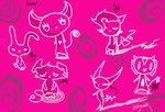 :3 :< abstract_background ambiguous_gender anthro chibi fur group pink_background sad simple_background tail white_line_art naircat canid canine demon domestic_cat felid feline felis lagomorph leporid mammal rabbit 2012 colored_line_art digital_drawing_(artwork) digital_media_(artwork) sketch