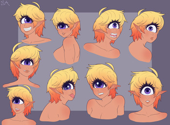 1_eye breasts eyelashes female forked_tongue hair humanoid_pointy_ears monster_girl_(genre) multicolored_hair not_furry open_mouth pointy_ears purple_eyes short_hair smile solo teeth tongue tongue_out two_tone_hair souladdicted viviana_(souladdicted) cyclops humanoid 2018 absurd_res digital_media_(artwork) hi_res multiple_images