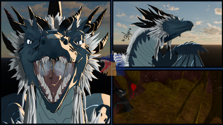 after_vore anthro bodily_fluids duo female feral jumping macro male male/female mawplay micro mouth_shot open_mouth prince royalty silly stomach_acid text throat tongue uvula vore what z3r0_gt european_mythology mythology netflix red_bull the_dragon_prince queen_zubeia archdragon canid canine canis dragon mammal mythological_creature mythological_scalie scalie western_dragon wolf 3d_(artwork) blender_(artwork) blender_eevee_(artwork) comic digital_media_(artwork) english_text hi_res