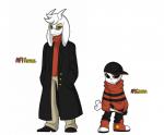 alternate_universe anthro blood bodily_fluids bone clothed clothing coat duo eyewear fur glasses hat headgear headwear long_sleeves male simple_background skeleton sweater topwear weapon white_background white_body white_fur friisans alterfell altertale underfell undertale undertale_(series) asriel_dreemurr asriel_dreemurr_(alterfell) gaster gaster_(alterfell) animated_skeleton boss_monster_(undertale) bovid caprine mammal undead hi_res