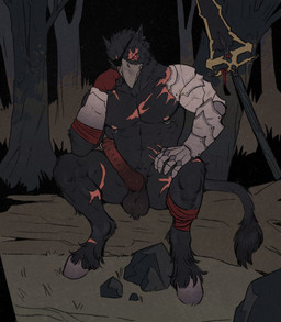 animal_genitalia animal_penis anthro armor balls beak biped black_body ear_piercing erection eye_patch eyewear forest frenum_ladder frenum_piercing genital_piercing genitals hooves hybrid_genitalia hybrid_penis jewelry knot ladder_piercing leg_wrap male melee_weapon mostly_nude muscular muscular_anthro nature nipple_piercing nipples outside penis penis_piercing piercing plant plate_armor prince_albert_piercing red_eyes scar solo sword tree weapon roamingthrough european_mythology greek_mythology mythology avian hippogriff mythological_avian mythological_creature digital_media_(artwork) hi_res