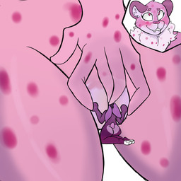 anthro bite biting_lip biting_own_lip blush bodily_fluids breasts butt cum cunnilingus duo ejaculation extreme_size_difference female female/female fingers forced forced_oral fur genital_fluids genitals hair larger_penetrated macro masturbation micro nude oral penetration self_bite sex simple_background size_difference size_play tail thick_thighs vaginal vaginal_fluids vulva madameeclipse mythology anonymous_character madame_eclipse_(character) canid canine felid humanoid lagomorph leporid mammal mythological_creature pantherine rabbit snow_leopard 1:1 digital_media_(artwork) hi_res