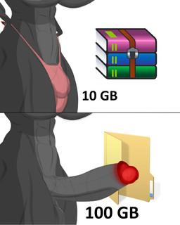 anthro balls bottomwear breasts clothing genitals gynomorph intersex pants penis solo delzagate decompressed_file_meme mythology winrar dragon mythological_creature mythological_scalie scalie 4:5 absurd_res hi_res meme sketch