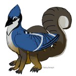 1:1 2019 4_toes ambiguous_gender artist_name avian avian_taur beady_eyes beak bird black_beak black_claws black_markings blue_body blue_feathers blue_jay brown_body brown_countershading brown_fur cel_shading claws colored_sketch corvid countershading dark_body dark_fur digital_drawing_(artwork) digital_media_(artwork) digitigrade feathers feet feral fox_squirrel full-length_portrait fur jay_(bird) mammal mammal_taur markings new_world_jay oscine passerine portrait quadruped rodent rodent_taur sciurid sciurid_taur shaded simple_background sitting sketch solo split_form striped_markings striped_tail stripes tabbyseraph tail tail_markings taur three-quarter_view toe_claws toeless_(marking) toes tree_squirrel white_background white_body white_countershading white_feathers white_fur white_markings wing_markings wings