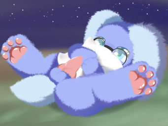 bedding blanket blue_body blue_ears blue_fur eyewear floppy_ears fur genitals glasses grinding hug hugging_object hugging_pillow lop_ears male masturbation penis pillow pillow_humping pink_penis solo shiningcanc domestic_rabbit lagomorph leporid mammal oryctolagus rabbit 4:3