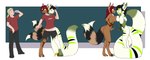 2_heads 2_tails 3_tails anthro base_one_layout basic_sequence black_hair blonde_hair body_part_growth bottomwear breast_growth breast_squish breasts brown_body brown_fur clothing digitigrade duo female footwear fur gender_transformation growth hair human_to_anthro linear_sequence male mid_transformation mitosis mtf_transformation multi_head multi_tail nude one_row_layout pants ponytail red_clothing red_shirt red_topwear shirt shocked shoes simple_background species_transformation squish standing surprise tail three_frame_image three_frame_sequence topwear torn_clothing transformation transformation_sequence white_body white_fur tomek1000 canid human mammal digital_media_(artwork) hi_res sequence