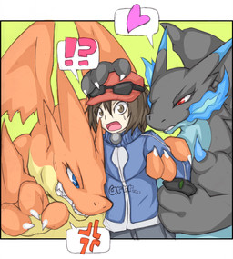angry blue_fire bodily_fluids colored_fire cross-popping_vein exclamation_point female fire grimace group growling heart_symbol imminent_rape imminent_sex interrobang jealous male membrane_(anatomy) membranous_wings question_mark smile smirk smug sweat sweatdrop v-shaped_eyebrows wings worried restluck mythology nintendo pokemon calem_(pokemon) pokemon_trainer dragon generation_6_pokemon human mammal mega_charizard mega_charizard_x mega_charizard_y mega_evolution mythological_creature mythological_scalie pokemon_(species) scalie hi_res