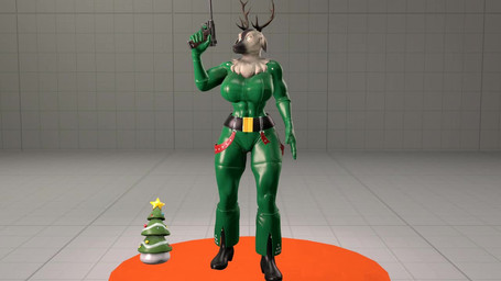 abs all_fours anthro areola big_breasts big_butt boots bouncing_breasts breasts bubble_butt butt clothed clothing explosives female footwear fur genitals grenade grenade_belt gun hip_sway holding_gun holding_object holding_ranged_weapon holding_weapon holidays horn huge_breasts huge_butt looking_at_viewer mask muscular muscular_female nipples nude presenting presenting_hindquarters ranged_weapon shoes smile smiling_at_viewer solo tail teeth thick_thighs vulva weapon wide_hips kyleroo petruz_(modeler) christmas petruz_(copyright) reindeer_(petruz) deer mammal new_world_deer reindeer 3d_(artwork) 3d_animation animated digital_media_(artwork) long_playtime source_filmmaker_(artwork) webm widescreen