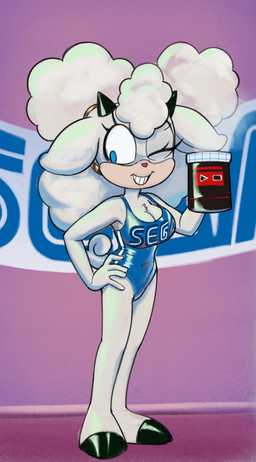 2_horns 5_fingers anthro award banner barefoot big_breasts biped black_hooves black_horn blue_clothing blue_eyes blue_leotard breasts cleavage clothed clothed_anthro clothed_female clothing cloven_hooves eyelashes feet female female_anthro fingers fur hand_on_hip hand_on_own_hip holding_object hooves horn humanoid_hands leotard looking_aside multicolored_clothing multicolored_leotard one_eye_closed pink_nose pseudo_hair short_horn small_horn smile solo standing teeth text_on_leotard two_tone_clothing two_tone_leotard white_body white_clothing white_ears white_fur white_leotard white_pseudo_hair wink wool_(fur) wool_hair drockdraw idw_publishing sega sonic_the_hedgehog_(comics) sonic_the_hedgehog_(idw) sonic_the_hedgehog_(series) lanolin_the_sheep_(sonic) bovid caprine mammal sheep 2025