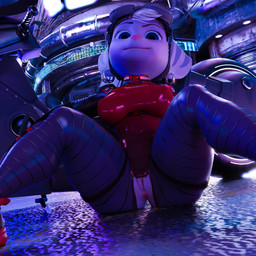 anus clothing eyewear eyewear_on_head female genitals goggles goggles_on_head head_tuft looking_at_viewer motorcycle piercing sitting solo spread_legs spreading striped_body stripes tail tight_clothing tuft vehicle vulva bustin3d insomniac_games ratchet_and_clank sony_corporation sony_interactive_entertainment rivet_(ratchet_and_clank) humanoid lombax mammal 1:1 3d_(artwork) absurd_res digital_media_(artwork) hi_res huge_filesize