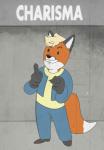 anthro male ashwolves5 fallout microsoft vault_boy canid canine fox mammal hi_res