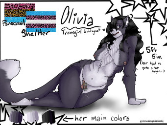 anthro belly big_breasts black_hair breasts chastity_cage chastity_device chest_tuft fluffy fur gynomorph hair intersex lgbt_pride long_hair long_tail looking_at_viewer lying multicolored_body multicolored_fur nipple_piercing nipples on_side open_mouth piercing pride_colors sitting solo tail text thick_thighs transgender_pride_colors tuft wide_hips stinky0ratboy animal_humanoid felid feline humanoid mammal mammal_humanoid 4:3 absurd_res english_text hi_res trans_(lore) trans_woman_(lore)