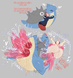 ahegao anal anal_penetration angry anus blue_body blue_eyes bodily_fluids breasts close_to_bursting cross-popping_vein cum cum_inflation cum_inside dialogue double_penetration emanata eyelashes female feral flippers forced fucked_silly full_nelson genital_fluids genitals grey_background group hair head_back heart_symbol horn inflation interspecies light_body light_skin looking_at_viewer looking_pleasured moan nipples onomatopoeia penetration penis puffed_cheeks rape red_eyes red_hair rough_sex saliva saliva_on_tongue sex shell simple_background slurred_speech sound_effects tail tears text thrust_lines tongue tongue_out translucent translucent_penetration translucent_penis tremble_spikes trembling_for_pleasure trio vaginal vaginal_fluids vaginal_penetration vulva tingtongten nintendo pokemon arezu_(pokemon) ditto_(pokemon) generation_1_pokemon human lapras mammal pokemon_(species) hi_res