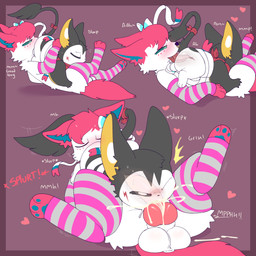 69_position anal animal_genitalia asphyxiation balls big_butt big_penis blush bodily_fluids bonding butt choking choking_on_penis clothed clothing cum cum_in_mouth cum_inside cum_splatter deep_rimming deep_throat duo erection excessive_cum excessive_genital_fluids fellatio feral forced forced_oral fur genital_fluids genitals hair internal internal_anal internal_fellatio internal_oral internal_rimming knot knotted_penis legwear male male/male male_penetrated male_penetrating male_penetrating_male nude open_mouth oral oral_penetration penetration penile penis penis_in_mouth ribbon_restrained ribbons rimming rimming_69 rimming_male rimming_while_penetrating sex simple_background stockings sweat tail text tongue tongue_out used_cocksleeve used_like_fleshlight white_body snazzle_snapp nintendo pokemon piku smoothie_(sylveon) eeveelution emolga generation_5_pokemon generation_6_pokemon mammal pokemon_(species) sylveon hi_res