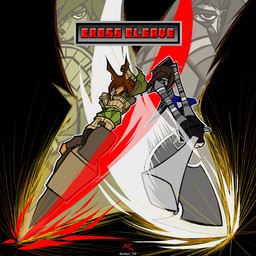 anthro armor axe beard bottomwear brown_hair clothing denim denim_bottomwear denim_clothing duo facial_hair female fingerless_gloves gloves green_clothing grey_clothing hair handwear hoodie jeans looking_at_viewer male mustache pants pattern_clothing pattern_hoodie pattern_topwear sparks striped_clothing striped_hoodie striped_topwear stripes text topwear kreiser_vii dog_knight_rpg jason_sutherland rory_(ceehaz) canid canine canis dobermann domestic_dog human mammal pinscher 1:1 absurd_res hi_res