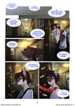 anthro blue_eyes clothed clothing door hallway heart_symbol hotel key lock male rubbing_neck solo text wall_art peritian celio_(peritian) ethan_bedlam domestic_cat felid feline felis mammal siamese comic digital_media_(artwork) english_text hi_res multiple_scenes url