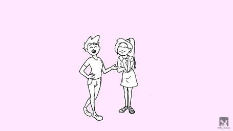 anthro duo female femboy/femboy gender_transformation male male/female male/male portal transformation twinning witte_konijn fairy humanoid lagomorph leporid mammal rabbit 16:9 animated frame_by_frame widescreen