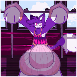 anthro armpit_tuft balls big_balls big_bulge big_penis bouncing_balls bulge chest_tuft clothing cornered dipstick_tail fangs feet first_person_view genitals hip_sway huge_balls huge_bulge huge_penis hyper hyper_balls hyper_bulge hyper_genitalia hyper_penis jock jockstrap male markings penis public public_exposure public_transportation rapid_transit smug_face smug_grin solo sweater sweater_vest tail tail_markings teasing teasing_viewer teeth topwear train tuft underwear vehicle vest cinemachimaera animal_crossing nintendo rover_(animal_crossing) domestic_cat felid feline felis mammal 1:1 animated hi_res