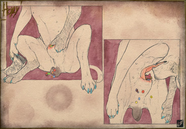 5_fingers anatomically_correct anatomically_correct_genitalia anatomically_correct_penis animal_genitalia animal_penis aroused autofellatio balls bending biped black_balls blue_claws candy canine_genitalia canine_penis claws dessert digitigrade erection feet fellatio feral finger_claws fingering fingers floppy_ears food food_fetish food_in_sheath food_insertion food_on_penis food_play fur fur_markings furry_tail genitals hair handpaw improvised_sex_toy knot licking logo long_tail male male_feral markings masturbation melting_chocolate monotone_genitals monotone_inner_ear monotone_penis multi_nipple nipples nude open_mouth oral oral_masturbation pawpads paws penetration penile penile_masturbation penis penis_lick red_penis sex sheath sheath_fingering sheath_penetration sheath_play short_fur simple_background sitting solo spread_legs spreading tail tan_tongue text textured_background three-quarter_view toe_claws toes tongue tongue_out hdyly m&m's mars_incorporated muddog007 american_foxhound canid canine canis domestic_dog foxhound hunting_dog mammal scent_hound 2026 artist_logo artist_name colored_sketch digital_drawing_(artwork) digital_media_(artwork) hi_res signature sketch male_(lore)