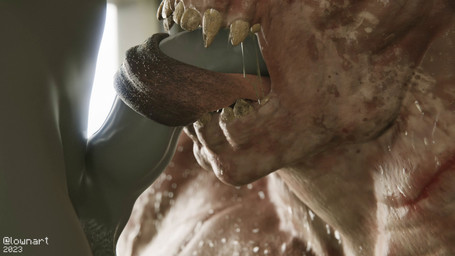 anthro big_muscles duo faceless_character faceless_male fellatio female female_on_human female_penetrated genitals horn horn_grab huge_muscles human_penetrating_female hyper hyper_muscles larger_penetrated male male/female male_penetrating male_penetrating_female muscular muscular_female nude oral oral_penetration penetration penile penile_penetration penis penis_in_mouth sex size_difference teeth tongue tongue_out tongue_out_fellatio lowndrawthing fallout microsoft deathclaw human mammal scalie 16:9 2023 3d_(artwork) 3d_animation 4k absurd_res animated blender_(artwork) digital_media_(artwork) hi_res huge_filesize long_playtime no_sound video widescreen
