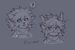 anthro ear_piercing ear_ring female fluffy inner_ear_fluff open_mouth piercing question_mark ring_piercing smile solo tuft churrokat cyberconnect2 little_tail_bronx solatorobo elh_melizee felid feline felineko mammal hi_res monochrome