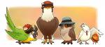 4_toes ambiguous_gender anisodactyl avian_feet beak card cere_(anatomy) clothing eyewear feet feral glasses group hat headgear headwear open_beak open_mouth open_smile pirate_hat smile toes lintufriikki team_fortress_2 valve archimedes_(team_fortress_2) bird-man_of_aberdeen compatriot_(team_fortress_2) red_army_robin sir_hootsalot accipitrid accipitriform avian bald_eagle bird chat_(bird) columbid dove eagle european_robin macaw neotropical_parrot old_world_flycatcher oscine owl parrot passerine robin_(bird) saxicoline sea_eagle true_parrot