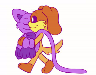 anthro carrying_another duo eyes_closed holding_another male simple_background sleeping smile tail walking white_background dreamerawaken_(artist) mob_entertainment poppy_playtime smiling_critters catnap_(poppy_playtime) dogday_(poppy_playtime) canid canine canis critters_(poppy_playtime) domestic_cat domestic_dog felid feline felis mammal animated animated_gif short_playtime