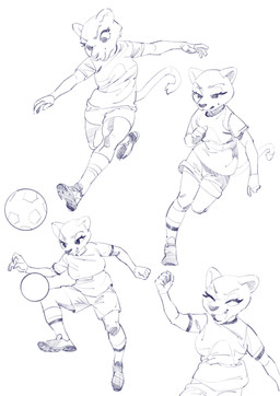 anthro ball biped bottomwear breasts clothed clothed_anthro clothed_female clothing eyes_closed female fingers footwear front_view fully_clothed fully_clothed_anthro fully_clothed_female mascot shirt shoes simple_background smile soccer_ball socks solo standing tail topwear aruurara club_universidad_nacional liga_mx goya_(pumas_unam) cougar felid feline mammal 2026 absurd_res digital_drawing_(artwork) digital_media_(artwork) hi_res monochrome