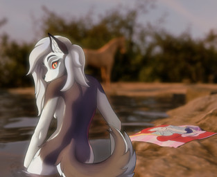 anthro beach breasts butt detailed_background female forest forest_background fur hair looking_at_viewer nude plant solo tail tree sinlifur hellaverse helluva_boss mythology loona_(helluva_boss) canid canid_demon canine canis demon equid equine hellhound horse mammal mythological_canine mythological_creature wolf 2026 digital_drawing_(artwork) digital_media_(artwork) hi_res portrait shaded three-quarter_portrait