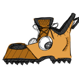 ambiguous_gender anthro boots callmenodle clothed clothing footwear footwear_only mostly_nude shoes shoes_only solo animate_inanimate canid canine canis domestic_dog mammal 1:1 hi_res