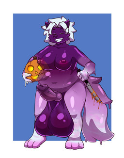 animal_genitalia animal_penis anthro balls belly big_balls big_nipples big_penis bodily_fluids breasts candy canine_genitalia canine_penis casual_erection colored_cum cum curvy_figure dairy_products dessert dessert_cum dripping erection eyes_closed food front_view fruit gelatin genital_fluids genitals goo_body goo_drip gradient_body gynomorph hair holding_object holding_weapon holidays huge_balls hyper hyper_balls hyper_genitalia intersex jack-o'-lantern knife knot knotted_penis nipples nude overweight overweight_intersex paws penis plant pumpkin purple_balls purple_body purple_ears purple_nipples purple_penis slightly_chubby slightly_chubby_intersex slime smile solo translucent translucent_balls translucent_body translucent_penis unusual_bodily_fluids unusual_cum unusual_genital_fluids vulva weapon whipped_cream white_hair zairuz halloween jell-o lilithdog goo_creature goo_humanoid humanoid hi_res
