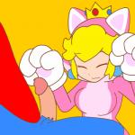 blonde_hair blue_eyes cat_suit_(mario) duo erection eyes_closed faceless_character faceless_male female genitals hair humanoid_genitalia humanoid_penis male male/female masturbation penis simple_background yellow_background minus8 third-party_edit mario_bros nintendo cat_peach mario princess_peach animal_humanoid felid humanoid mammal 1:1 2d_animation animated censor_removal_edit loop low_res motion_tweening short_playtime