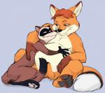 animal_genitalia anthro balls barefoot belly cuddling duo eye_contact feet fully_sheathed genitals hug looking_at_another male male/male nude overweight pawpads sheath skinny slightly_chubby sexilydrawn disney zootopia gideon_grey travis_(zootopia) black-footed_ferret canid canine fox mammal mustelid musteline red_fox true_fox true_musteline weasel absurd_res hi_res