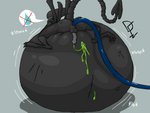 2013 4:3 alien alien_(franchise) anthro ass_up back_side balls belly belly_expansion belly_inflation big_belly black_balls black_body bodily_fluids bulge_(sound_effect) butt colored_cum cross-popping_vein cum cum_on_belly cum_on_body dark_body dark_skin de-flator different_sound_effects digital_media_(artwork) distressed english_text expansion eyeless flaccid genital_fluids genitals green_cum grey_penis heart_symbol hi_res hose hose_in_butt hose_inflation immobile inflation inflation_fetish liquid_inflation looking_aside male motion_lines nude onomatopoeia open_mouth penis pop_(sound_effect) raised_tail resting_on_belly rumbling_stomach shadow signature simple_background solo sound_effects spread_butt spreading strain_(sound_effect) tail text tongue tongue_out traditional_media_(artwork) unusual_bodily_fluids unusual_cum unusual_genital_fluids vein water_inflation watermark xenomorph
